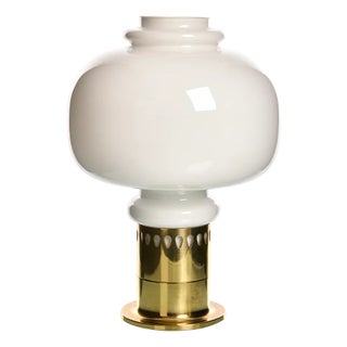 Table Lamp in Brass and Glass by Hans-Agne Jakobsson for Hans-Agne Jakobsson Ab Markaryd, Sweden, 1960s For Sale