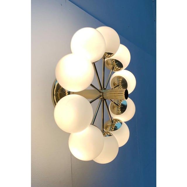 Mid-Century Modern Space Age German Brass Ceiling Lamp from Kaiser Leuchten, 1960s For Sale - Image 10 of 18