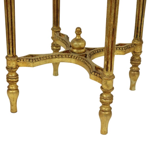 Antique Empire French Side Tables Plant Tables in Marble, 1890s, Set of 2 For Sale - Image 11 of 18