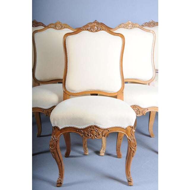 Rococo Salon Chairs in Walnut, 1700s, Set of 6 For Sale - Image 4 of 18