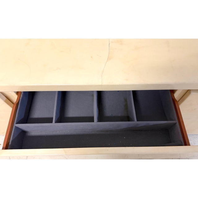 Late 20th Century Monumental Karl Springer Goatskin Lacquer Credenza / Sideboard For Sale - Image 5 of 18