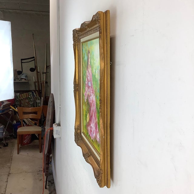 Vintage Impressionist Oil Painting by Karin Schaefers For Sale - Image 4 of 12