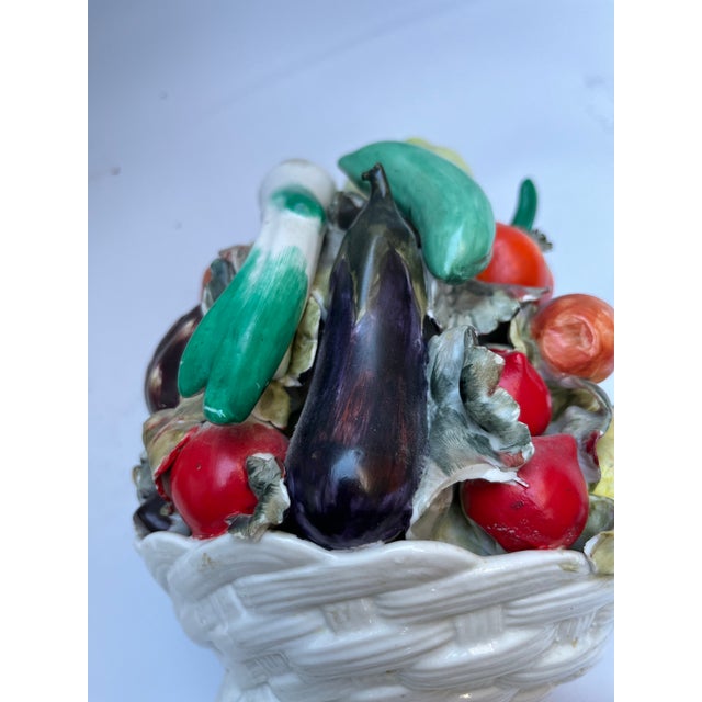 Porcelain Vegetable Basket For Sale - Image 9 of 10