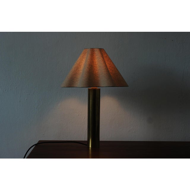 Scandinavian Brass Table Lamp, 1960s, Set of 2 For Sale - Image 6 of 7