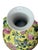 1990s Vintage Yellow Porcelain Vase With Flower Bud Handles For Sale - Image 5 of 6