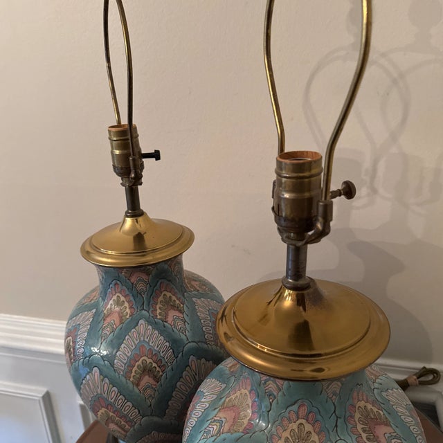 1970s Mid-Century Modern Heywood House Asian Vase Lamps ~ a Pair For Sale In Atlanta - Image 6 of 10