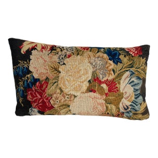 English Needlework Pillow 1850 For Sale