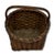 Excellent Small Size Antique New England American Hand Woven Ash Wood Splint Berry Gathering Basket For Sale - Image 9 of 18