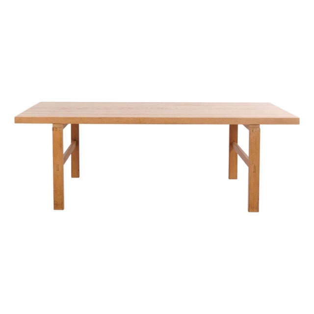 Danish Rectangular Oak Coffee Table, 1970s For Sale