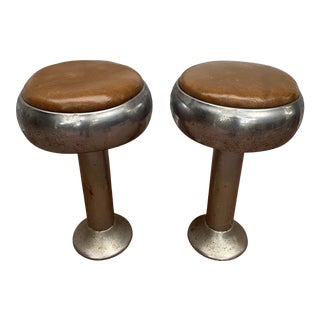 1950s Vintage Parlor Stools - a Pair For Sale