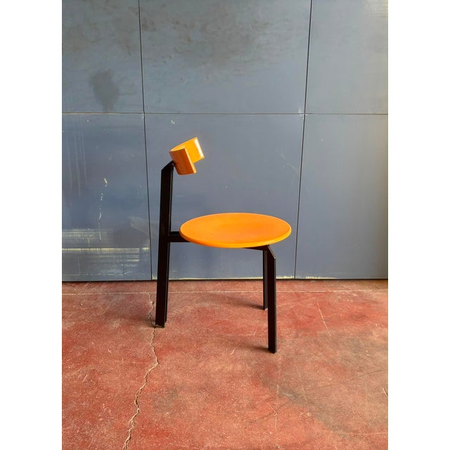 Postmodern Zeta Dining Chairs by Harvink, Salmon, 1980s, Set of 6 For Sale - Image 3 of 6