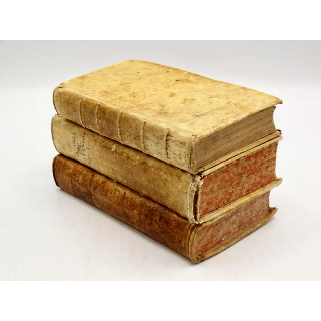Collection of 18th-Century Vellum Books For Sale - Image 4 of 10
