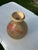 Handcrafted 7” Studio Pottery Bottle Vase With Coral Brushwork, Signed For Sale - Image 9 of 11