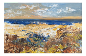 Ramiro Segrelle, A Soft Light of Sky, Original Oil on Canvas, 1980s