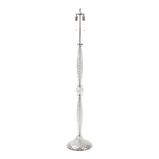 Archimede Seguso Murano Glass floor Lamp - A Pair For Sale