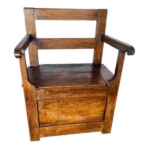 18th Century Rustic French Storage Bench