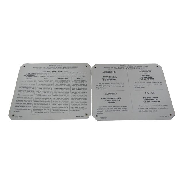 State Railway Plates, 1965, Set of 2 For Sale