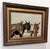 Brown Vintage Original Framed Painting of Three Donkeys For Sale - Image 8 of 9