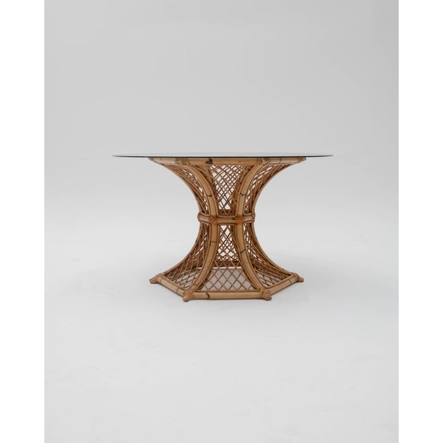Vintage Bamboo Dining Set, 1970s, Set of 5 For Sale - Image 4 of 11