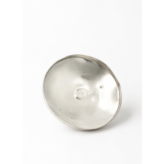 Art Deco Mottled Spatter Glass and Silver-Plated Covered Jar, Belgium, 1930s For Sale - Image 13 of 14