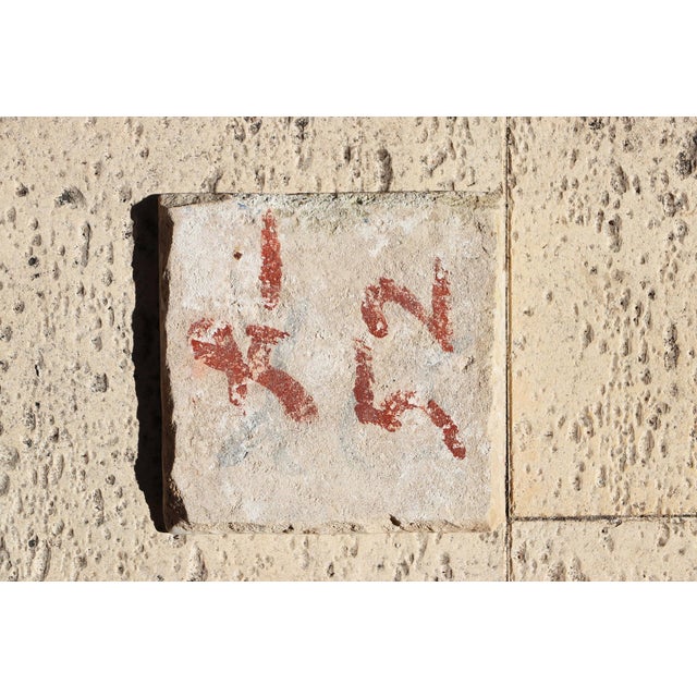 Blue Antique 18th Century Blue and White Portuguese Tile Depicting a Woman Torso For Sale - Image 8 of 9
