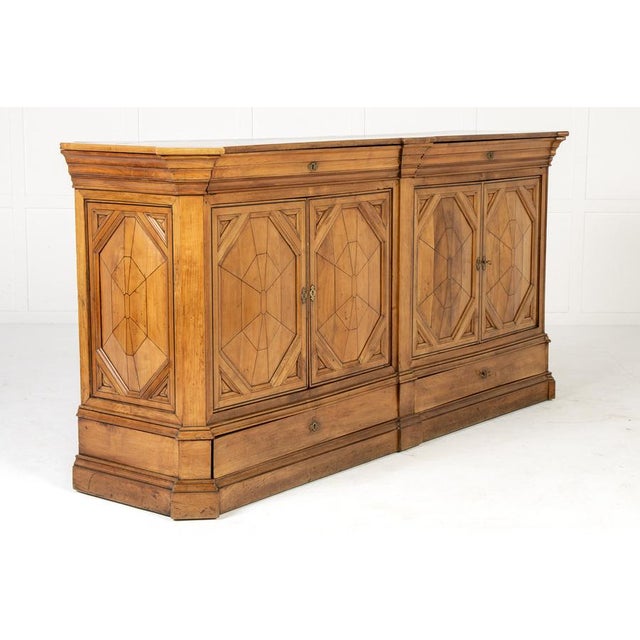 Brown Large French Cherrywood Enfilade, 18th Century For Sale - Image 8 of 12