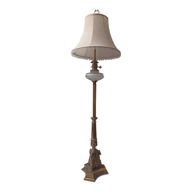 Early 20th Century Brass Floor Lamp For Sale