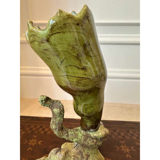 Vintage 1999 Brutalist Ceramic Handmade Sculpture For Sale - Image 10 of 18