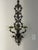 Art Nouveau Antique Wrought Iron and Tole Wall Sconce For Sale - Image 3 of 5
