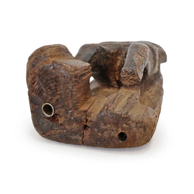 Brown Old Tanzania Wood Figure For Sale - Image 8 of 9