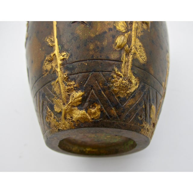 French Gilt Bronze Vase Louchet Chairish