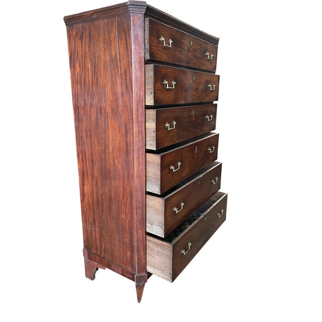 Mahogany Chest of 6 Drawers, 1800s For Sale - Image 4 of 6