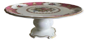 Vintage Porcelain Pedestal Dish
