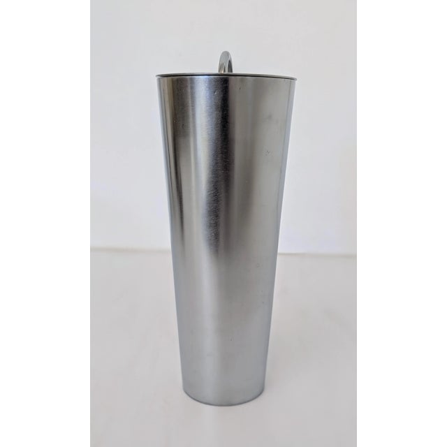 Mid-Century Italian Brushed Steel Cocktail Strainer For Sale - Image 4 of 9