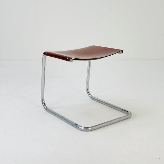 Mid-Century Bauhaus B37 Stool by Mart Stam for Bremshy, 1960s For Sale - Image 10 of 11