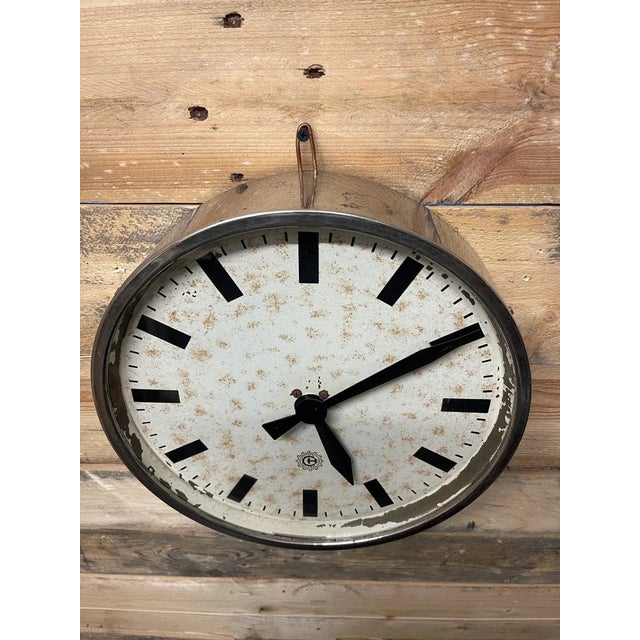 1950s Czech Factory Clock, 1950s For Sale - Image 5 of 11