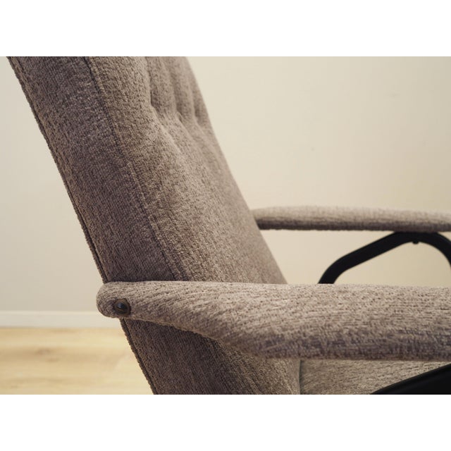 Vintage Italian Grey Armchair, 1970s For Sale - Image 10 of 14