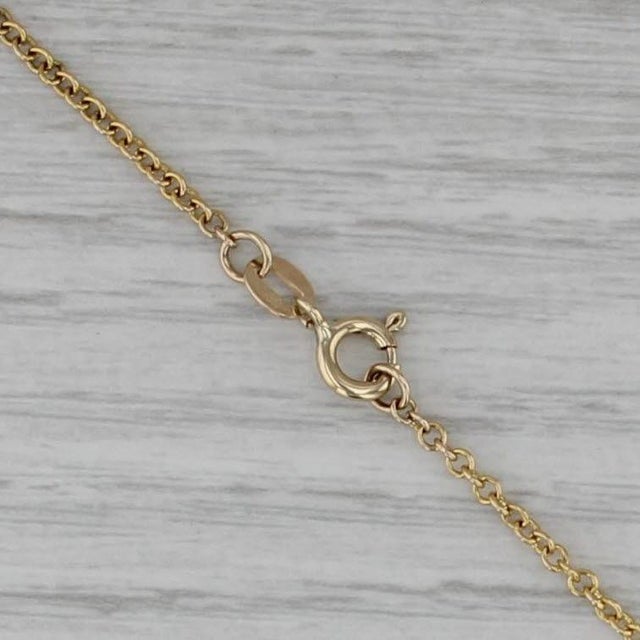 Metal 0.24ctw Yellow Diamond Pendant Necklace 14k Gold Convertible Shape Magnetic For Sale - Image 7 of 7