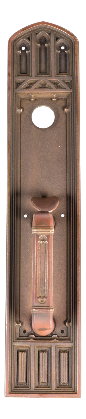 Gothic Cast Bronze Door Handle
