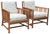 Vintage McGuire San Francisco Rattan Lounge Chairs, a Pair For Sale