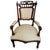 Traditional Empire Style Damask Armchairs, 1890s, Set of 2 For Sale - Image 3 of 13