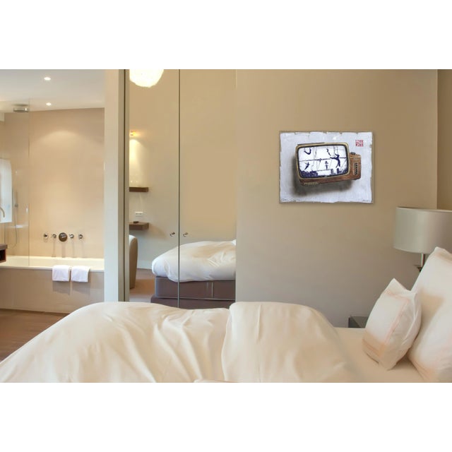 Textile "Live Wire" Contemporary Trompe L'oeil Mixed-Media Still Life Painting by Carl Smith For Sale - Image 7 of 9