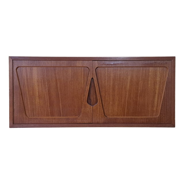 Rival Wall-Mounted Teak Storage Unit, 1960s For Sale