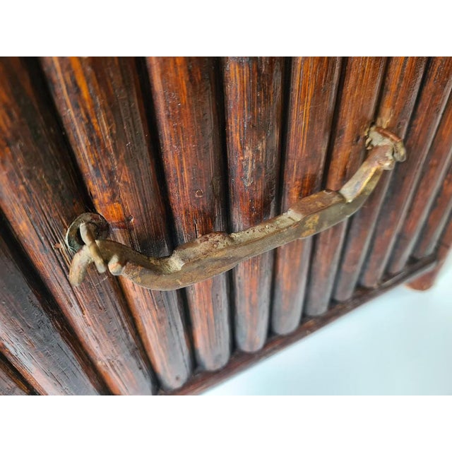 Wood Mid-Century Bamboo Chest, 1960s For Sale - Image 7 of 13