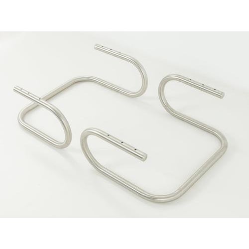 Silver Bauhaus Style Stainless Steel Table Legs, Set of 2 For Sale - Image 8 of 8