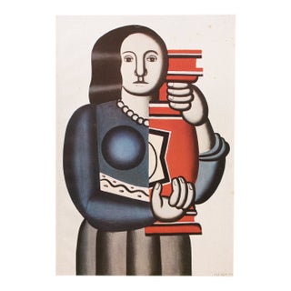 1948 After Fernand Léger "The Woman With Vase", First Edition Offset Lithograph For Sale