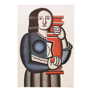 1948 After Fernand Léger "The Woman With Vase", First Edition Offset Lithograph