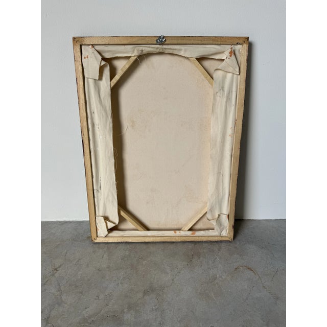 Vintage Galan Oil Potrait Painting of a Man With Hat, Framed For Sale - Image 12 of 12