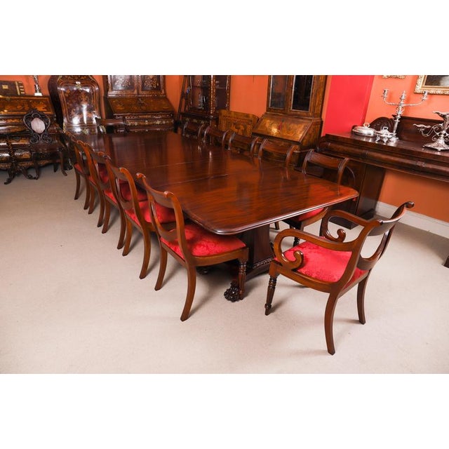 Antique 19th Century George IV Regency Twin Pedestal Dining Table For Sale - Image 6 of 18