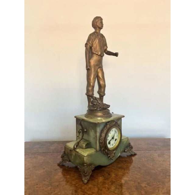 Antique Victorian French Clock Garniture, 1860, Set of 3 For Sale - Image 9 of 11